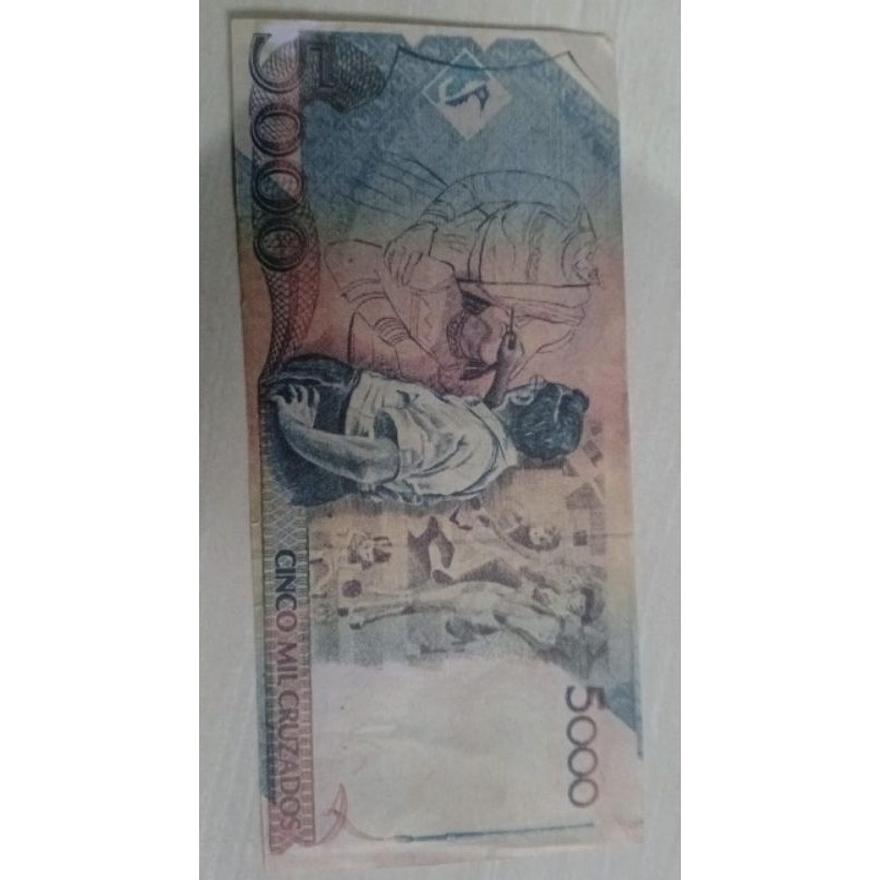 uang brazil 5000 cinco mil cruzados