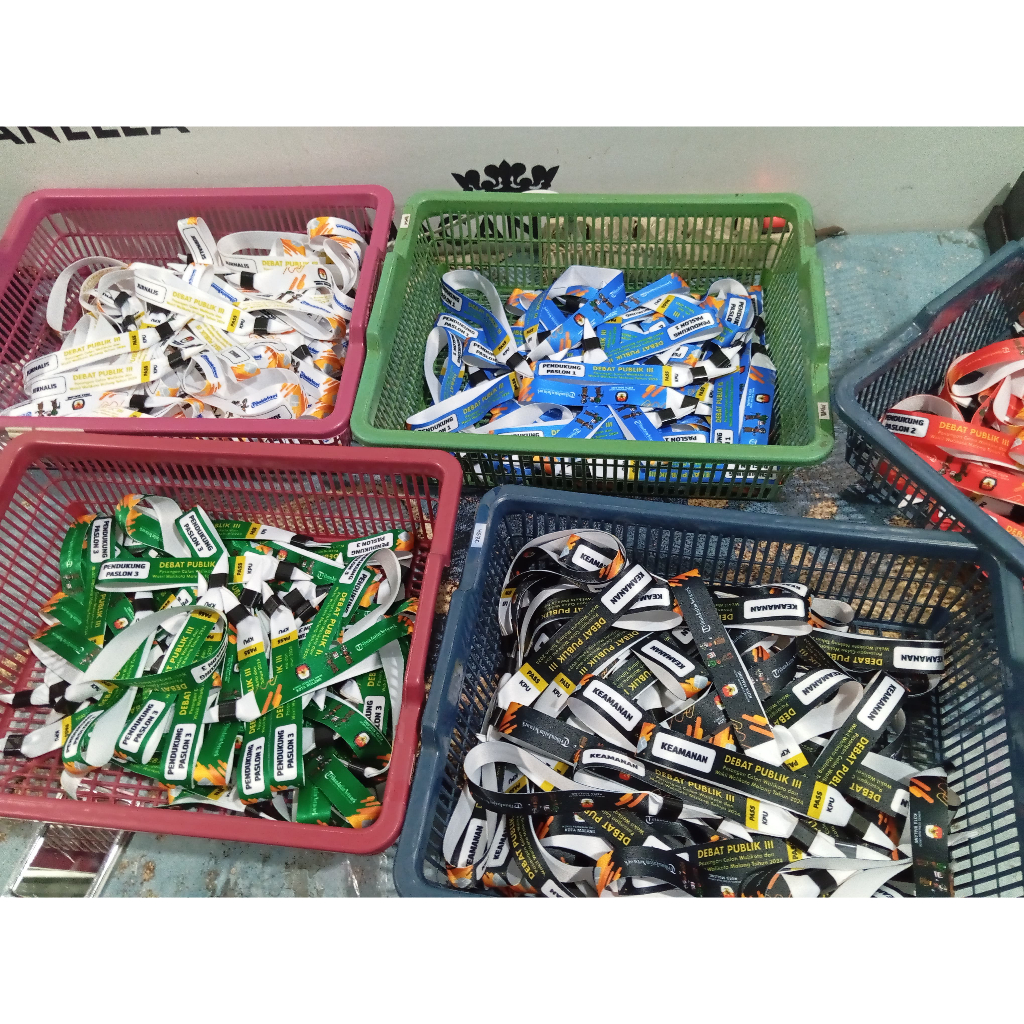 Gelang Tiket/Gelang Tangan/Gelang Tiket Custom Printing/Gelang Tiket Printing