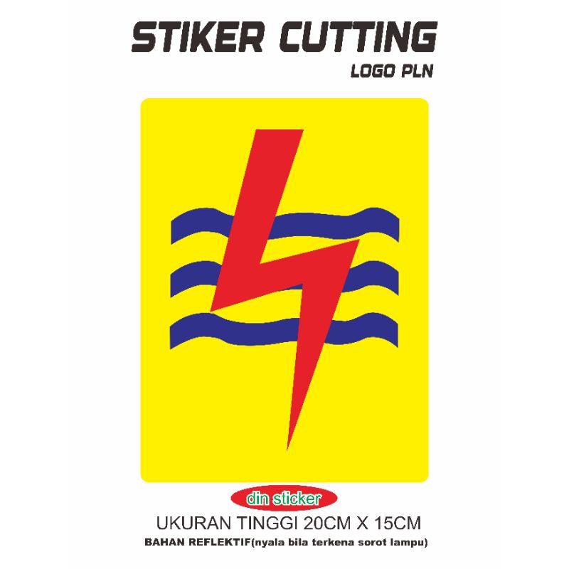stiker cutting pln logo pln