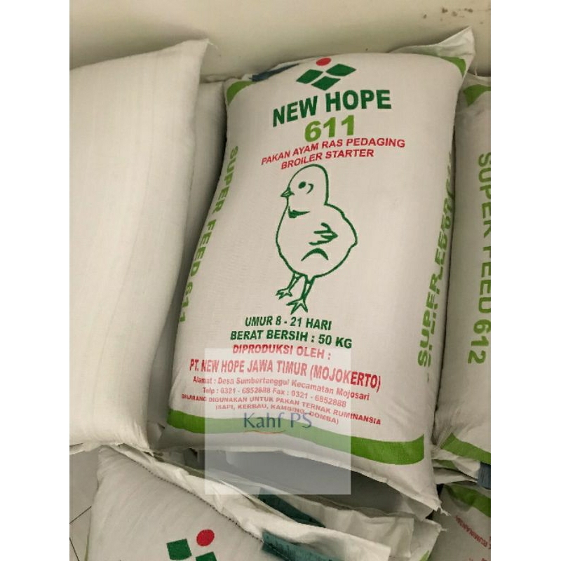 New Hope 611 Pur Ayam Starter Pedaging 10 Kg