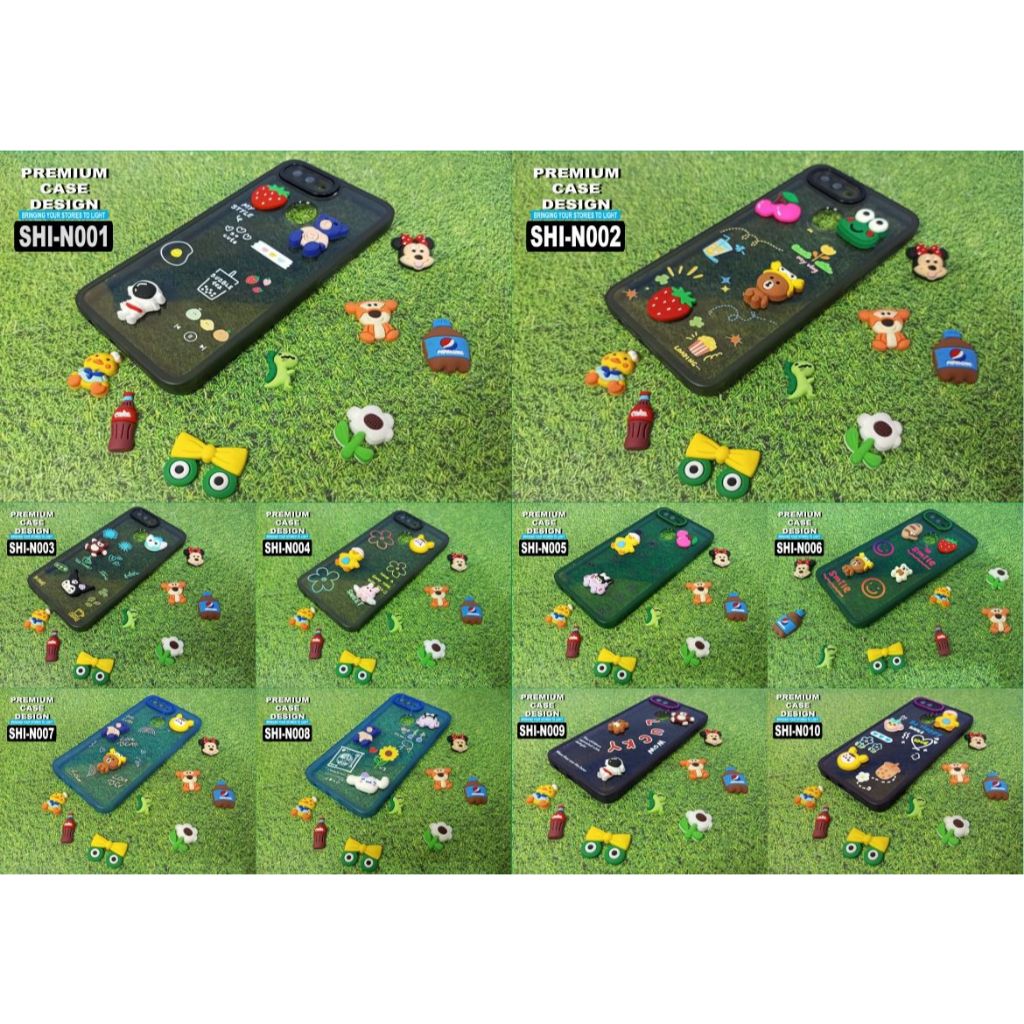 SAMSUNG A23/A33/A53/A73 /A12/A22/A32/A52/A72/A51 CASE MOTIF GAMBAR 3D TIMBUL KODE SHI N001-N010 (MAC