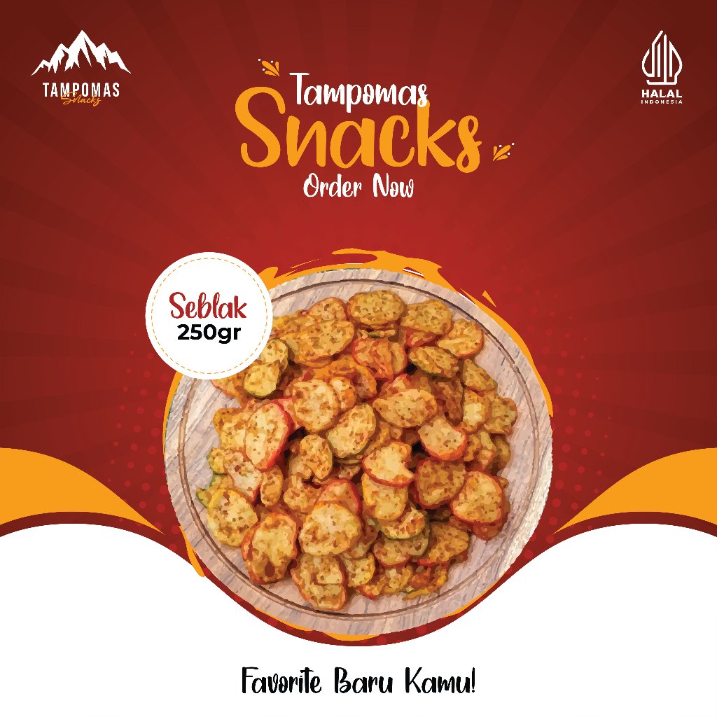 

Tampomas Snacks - Kerupuk Seblak/Seblak Kering Pedas 250gr