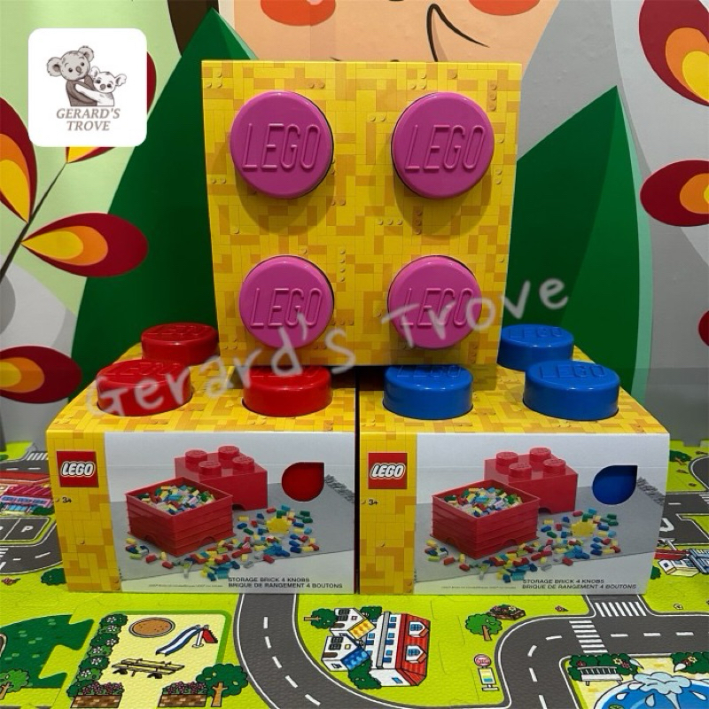LEGO Storage Bricks Box 4 Studs kotak penyimpanan lego
