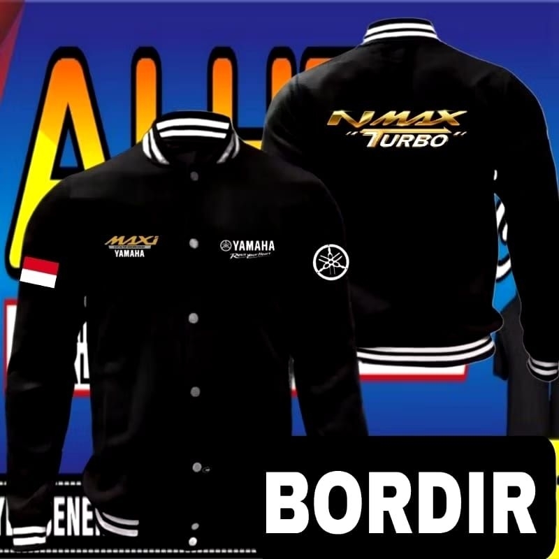 jaket bordir NMAX turbo jaket NMAX turbo jaket varsity NMAX turbo jaket baseball NMAX turbo jaket ke