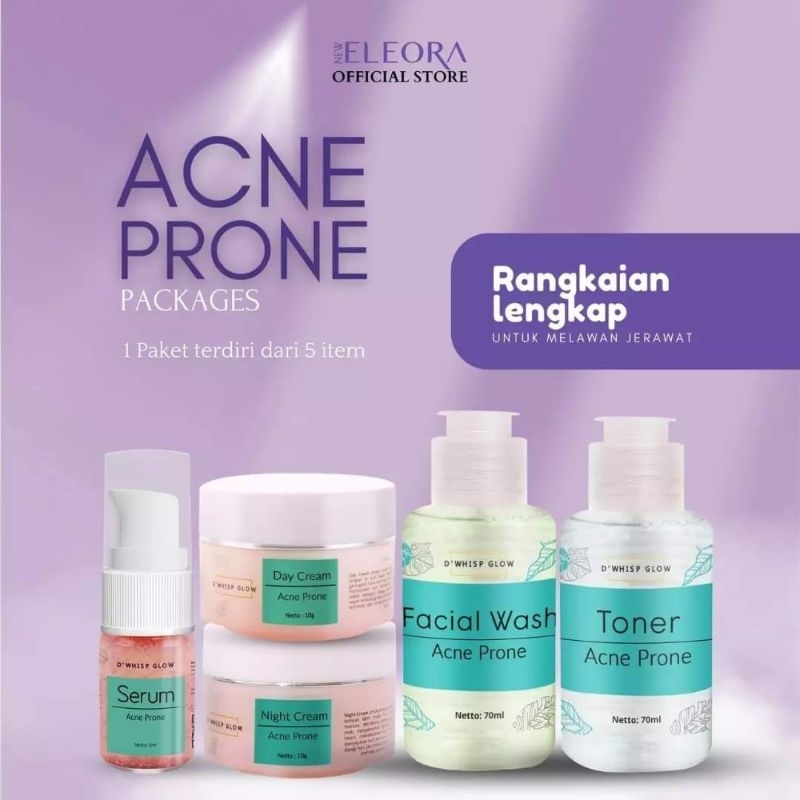 ELEORA PAKET ACNE PRONE BOOSTER 2024 TERBARU FORMULA TERDAHULU