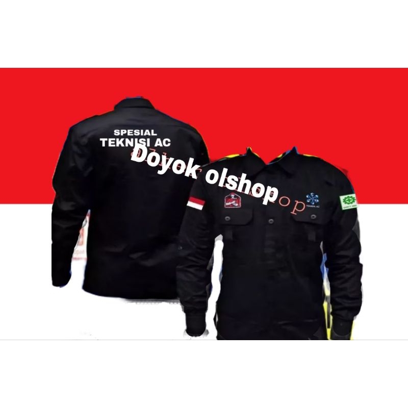 kemeja teknisi AC pdh teknisi AC seragam teknisi AC baju teknisi AC pakaian dinas teknisi AC seragam