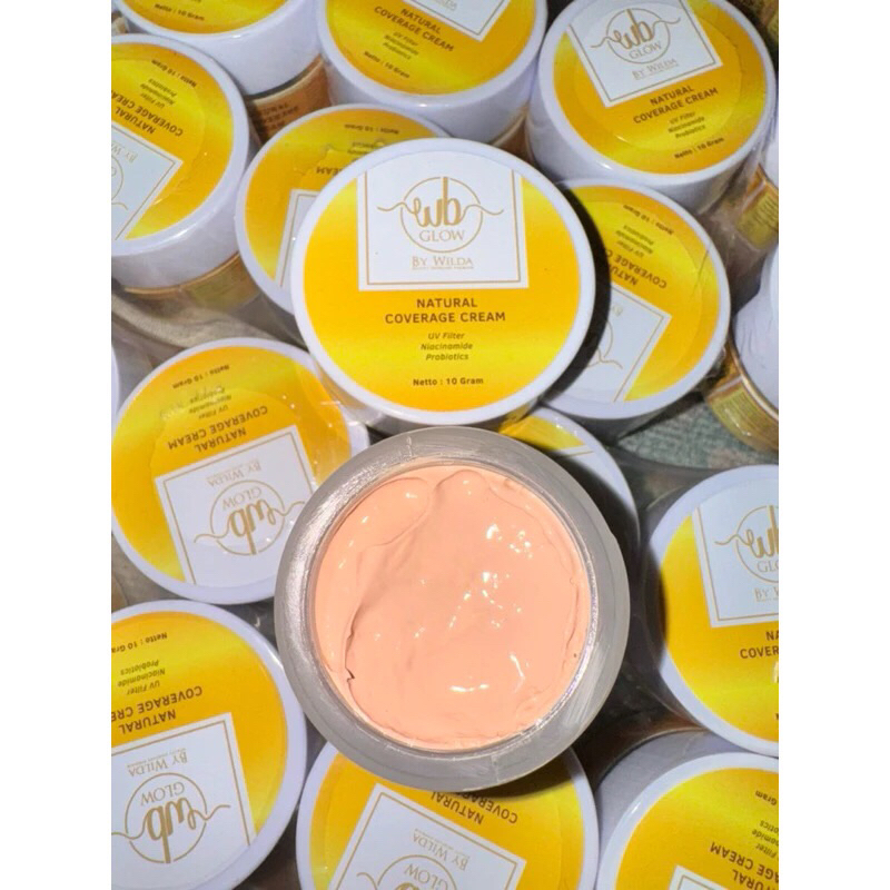 SUNBLOCK WB GLOW NATURAL COVERAGE CREAM SEKALI OLES GLOWING BY WILDA OFFICIAL 100 % Original