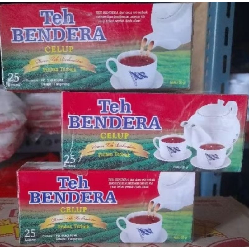 

Teh Bendera Celup 1 Kotak isi 25 Pcs