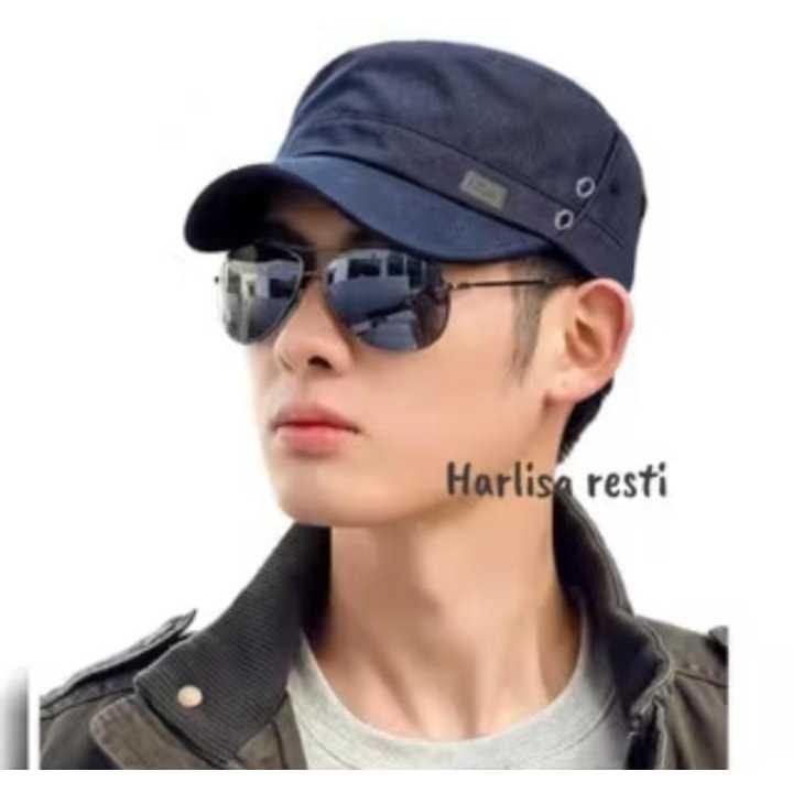 Topi Komando Militer USA Cotton Drill Import