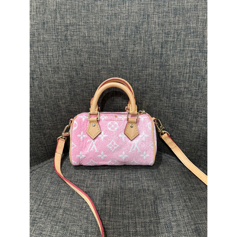 Lv nano speedy denim