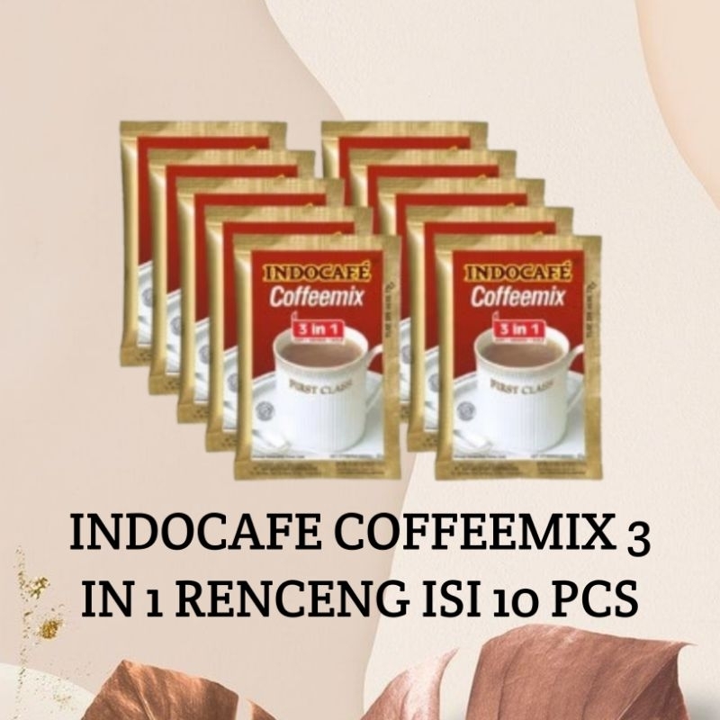 

KOPI INDOCAFE COFFEE MIX 3IN 1 1 RENCENG (promo hari ini)