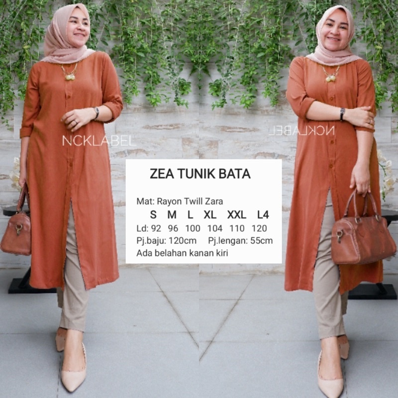 Marsya Tunik Rayon-Tunik Rayon Twill-Tunik Rayon polos