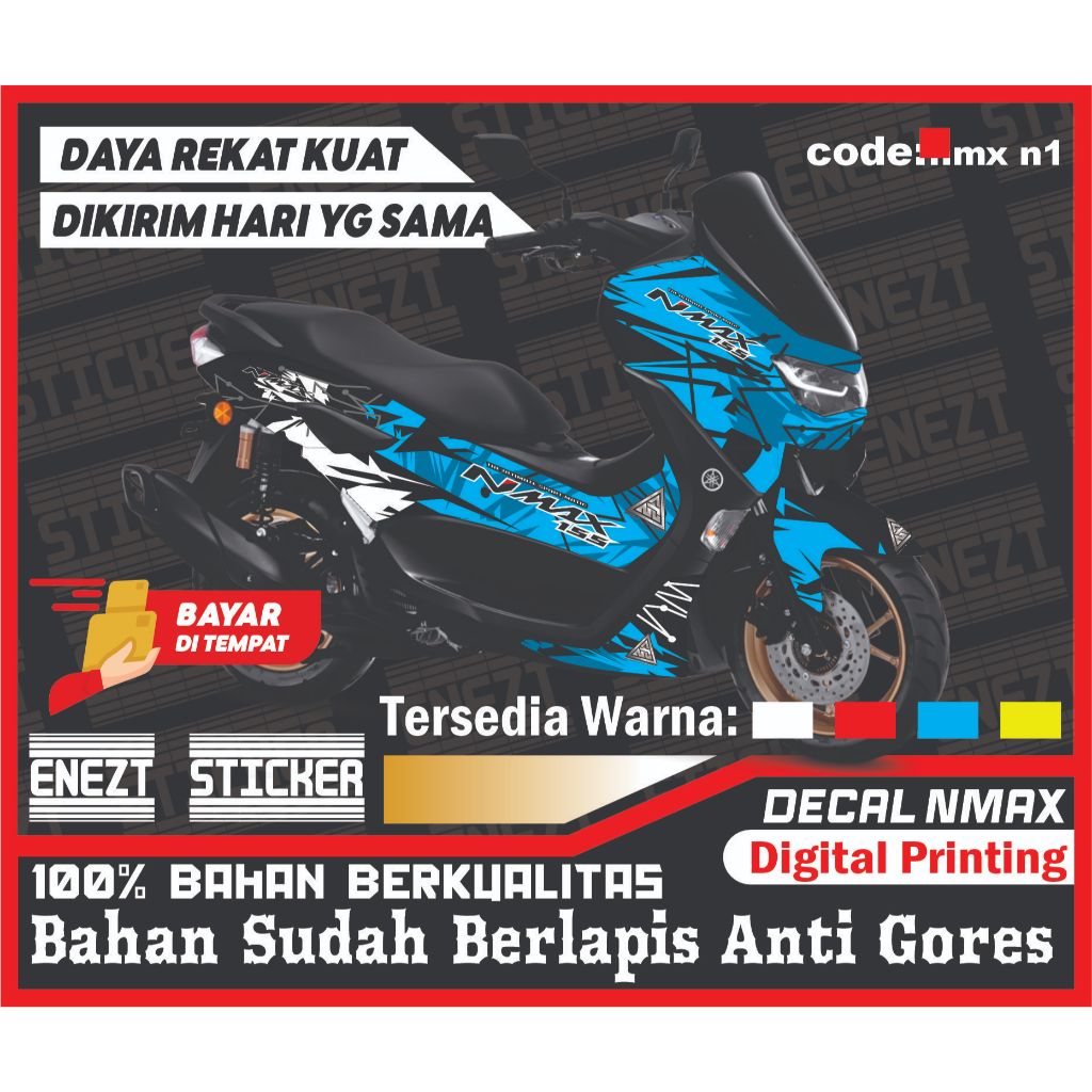 decal nmax all new 2020-2023 stiker nmax dekal nmax