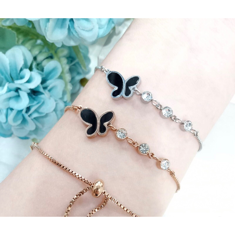 Gelang Serut Kupu Kupu Gelang Anak Perempuan Terbaru Model korea Cantik