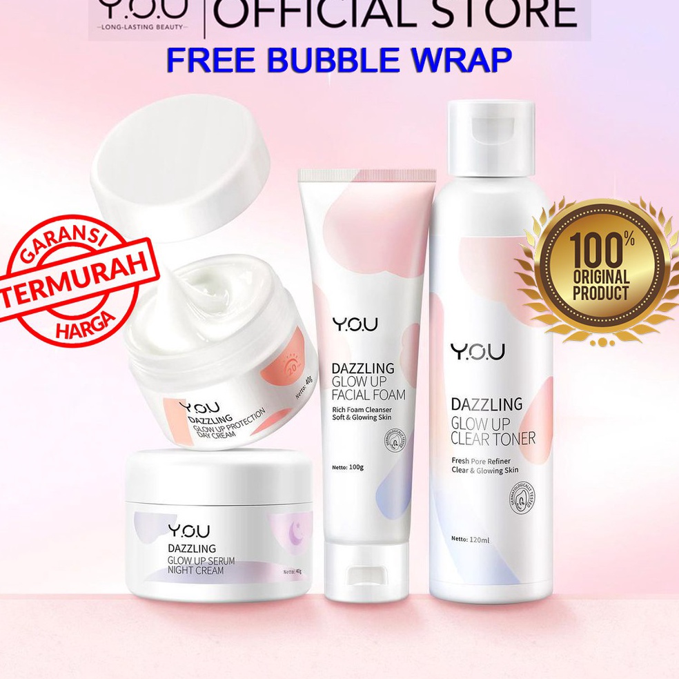 Grosir Pemesanan PAKET 3 in 1 SKINCARE YOU THE DAZZLING GLOW UP SERIES YOU SANDRA DEWI SERUM VIRAL