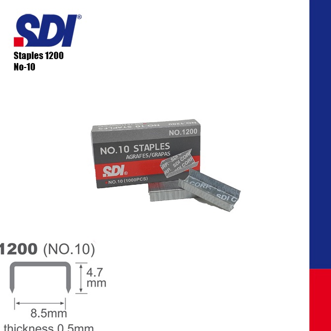 

KODE L78D SDI 12 No1 Staples Isi Staples No1 2 box