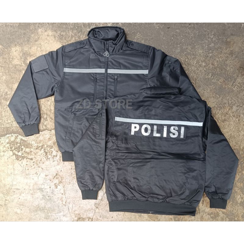 Jaket Tactical Polisi Hitam/Polri Jatah 2023