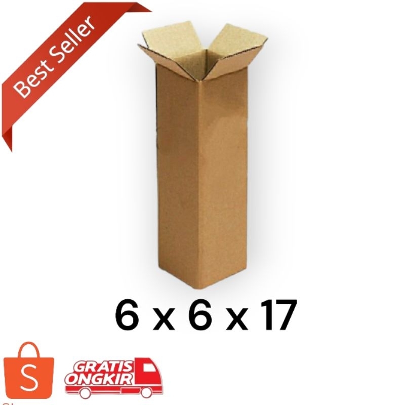 

box sedang 6x6x17 cm, Kardus Packing - Karton Box Dus Packaging Polos Murah/kardus kotak polos /kardus kotak ulang tahun /kardus grosir/karton/kardus murah/kardus kotak kecil /kardus kotak hampers