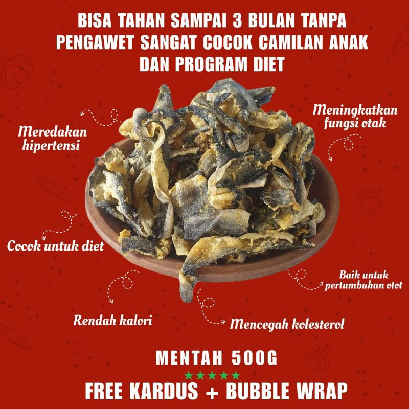 

Kerupuk mentah ikan patin isi 500 gram