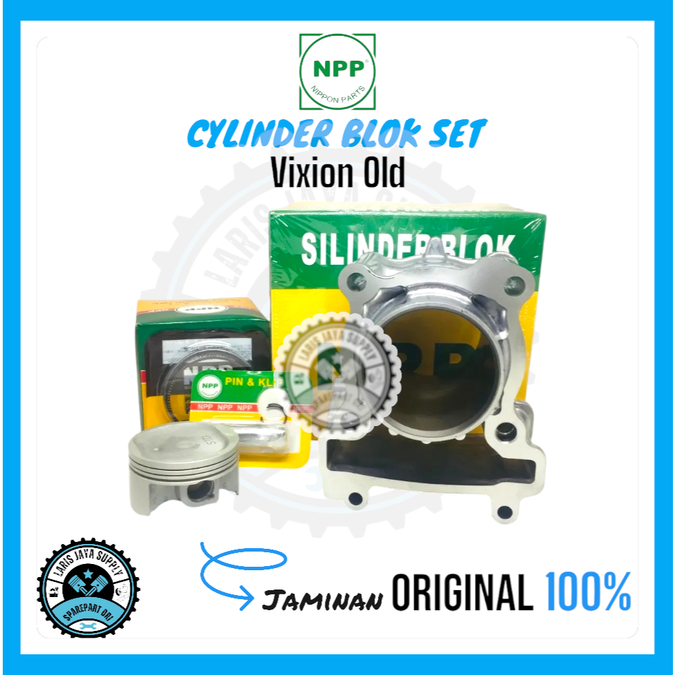 CYLINDER BLOK SET PISTON KIT VIXION OLD - NPP