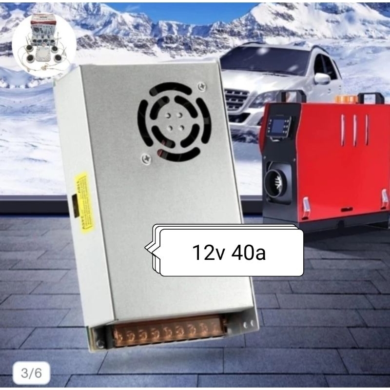 Psu Adaptor 12V 40A Switching PowerSupply Slim