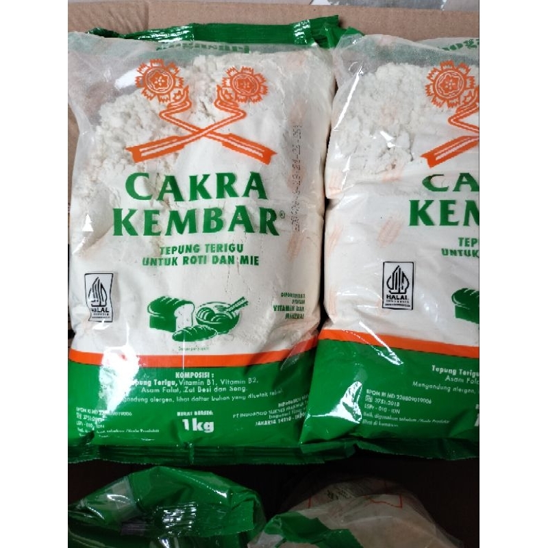 

tepung Cakra kembar kemasan 1kg