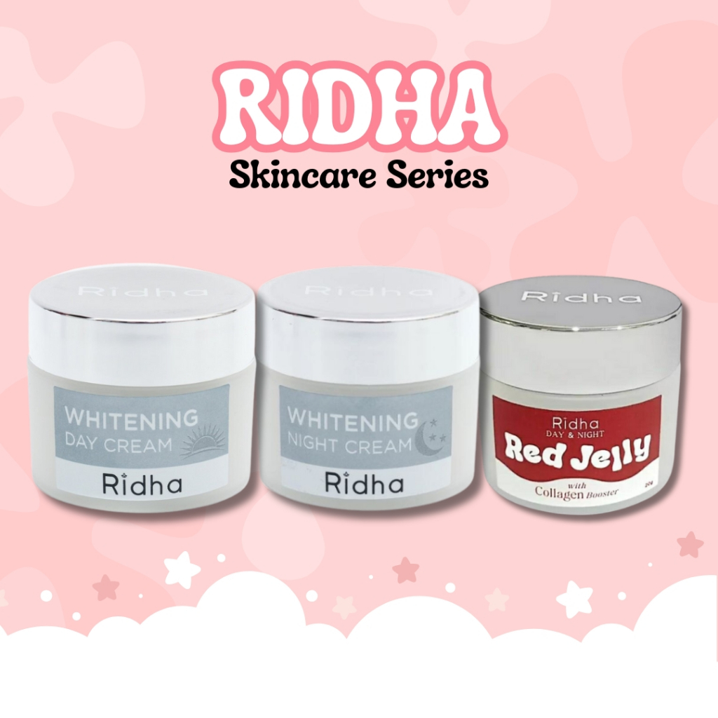 RIDHA WHITENING DAY/NIGHT CREAM / RED JELLY
