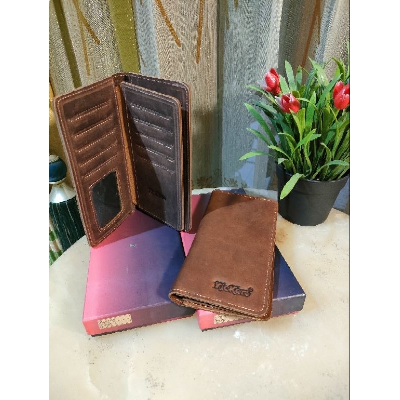 Dompet Panjang Pria/Wanita terbuat dari bahan kulit sapi crazy horse