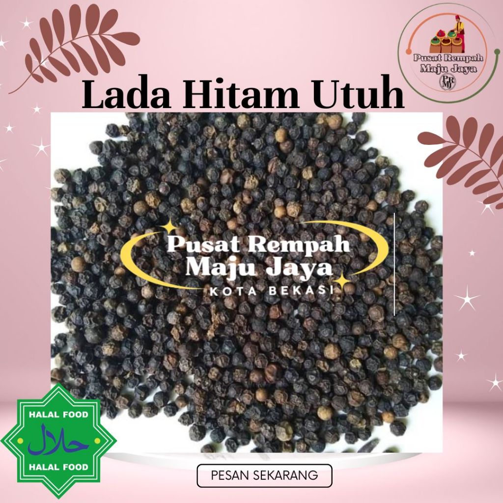 

Repack Lada Hitam Utuh/bulat 1 kg