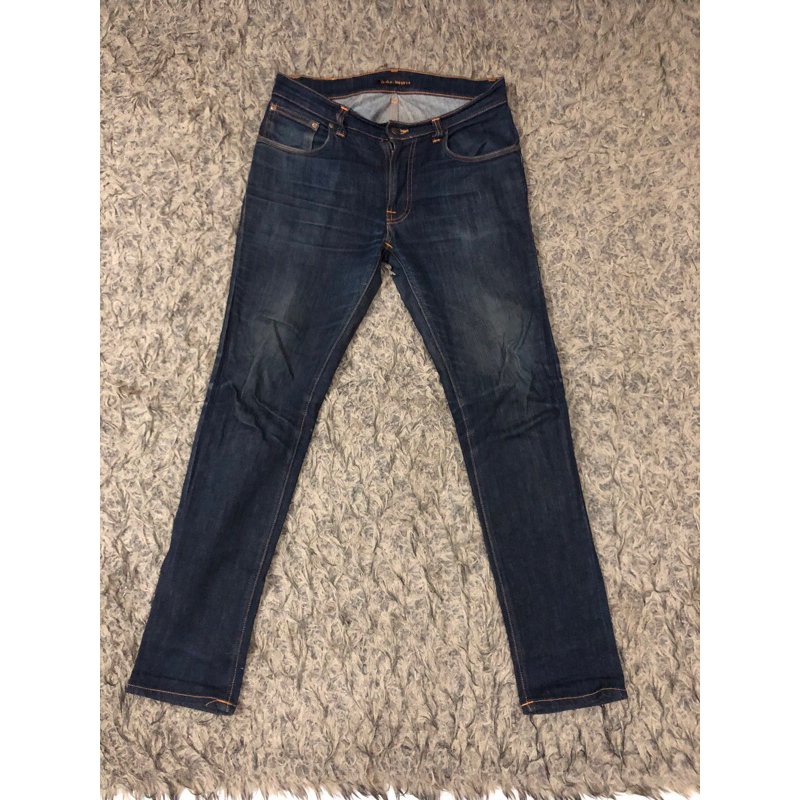 nudie jeans co thin fin dry ecru embo size 32 original