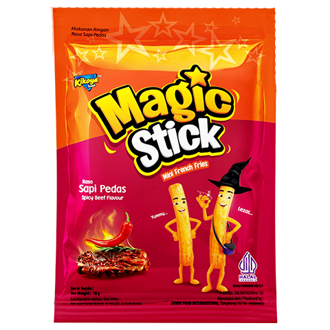 

Kikoya Magic Stick Snack Mini French Fries 10pcs x 18gr Sapi Pedas