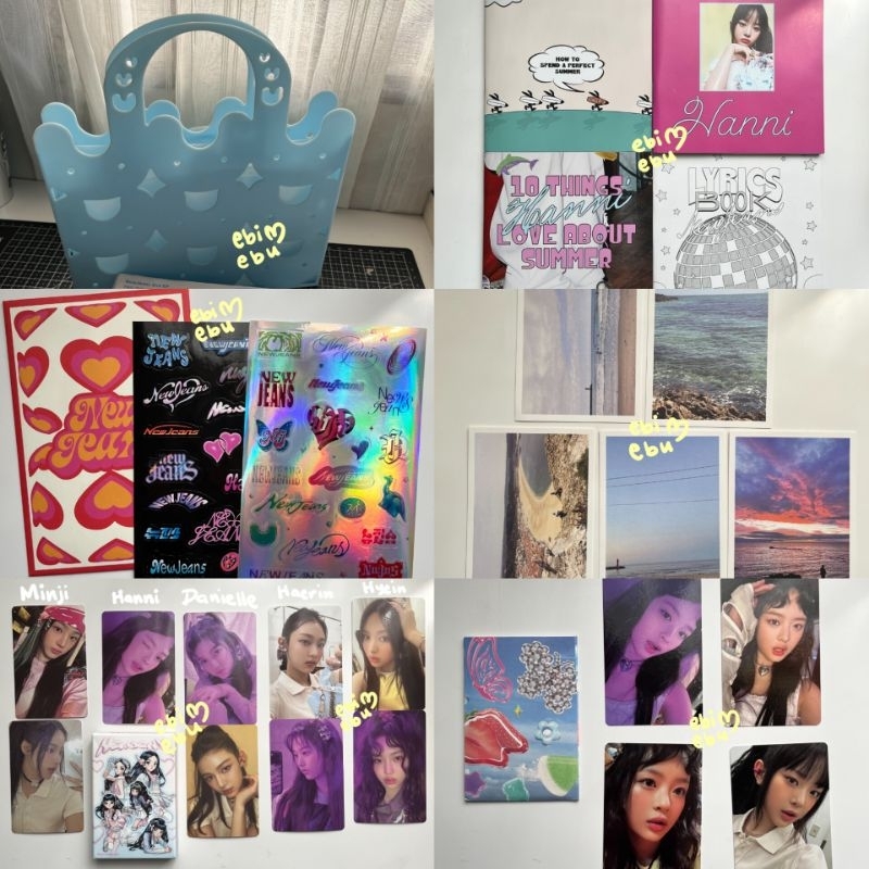 newjeans get up bunny beach bag weverse album hanni minji danielle haerin hyein