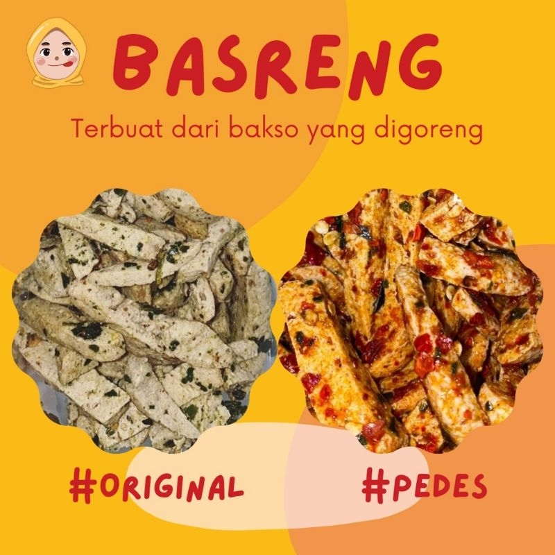 

Basreng pedas daun jeruk dan original 500gr