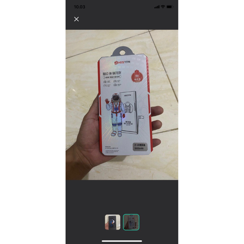 baterai iphone XR heiston