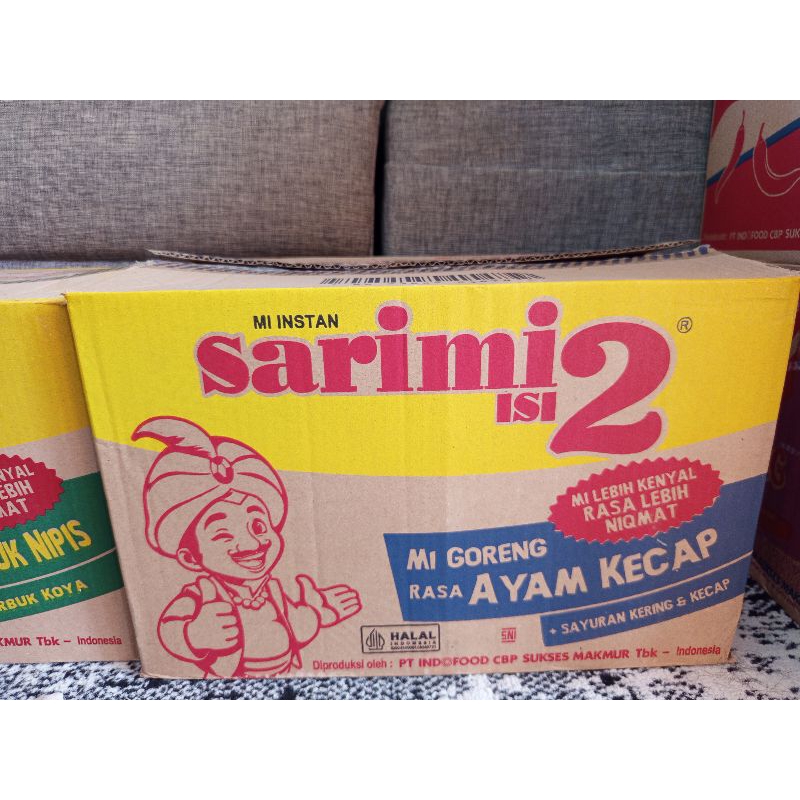 

sarimi isi 2 mie goreng rasa ayam kecap 1 karton