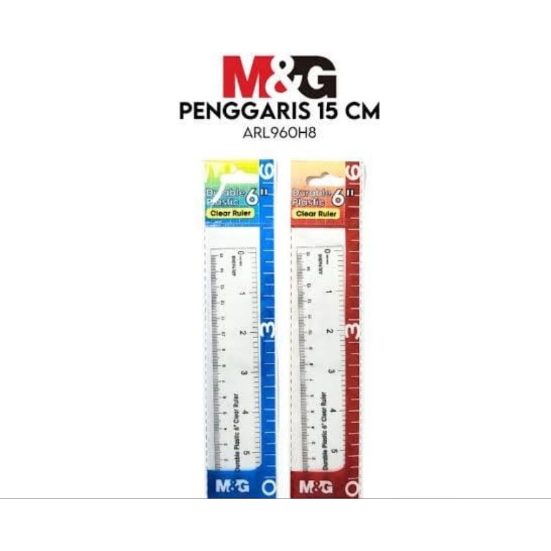 

PENGGARIS PLASTIK 15CM M&G ARL960H8 / PLASTIC RULER M&G