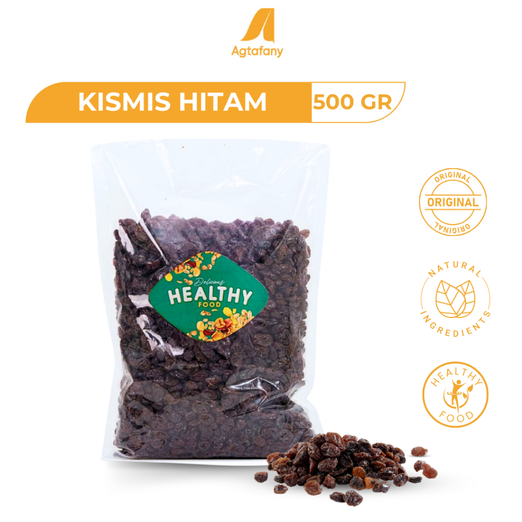 

Kismis Hitam 500 gram Dark Raisin | Kismis Manis Sweet Simin