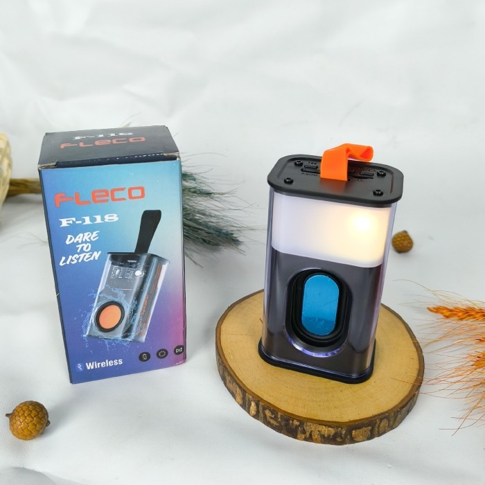 Speaker Portable Fleco F-118 Speaker Mini transparant / original Fleco