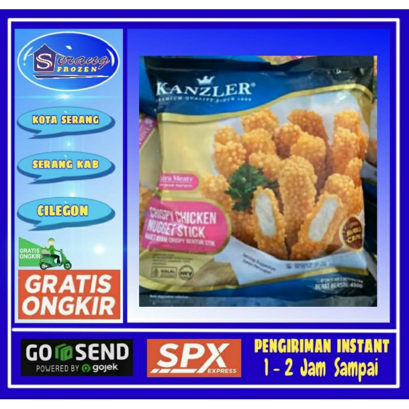 

Nugget Kanzler Crispy Stick 450g, Nugget,Naget krispi, Frozen Serang