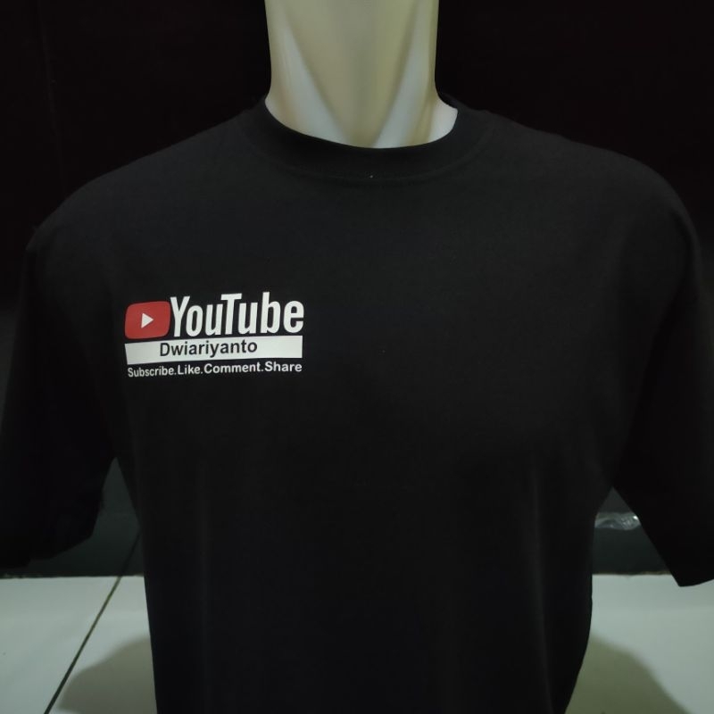 Kaos Youtube Bisa Request Channel/ Kaos Konten Kreator Youtube/ Kaos YouTube Channel