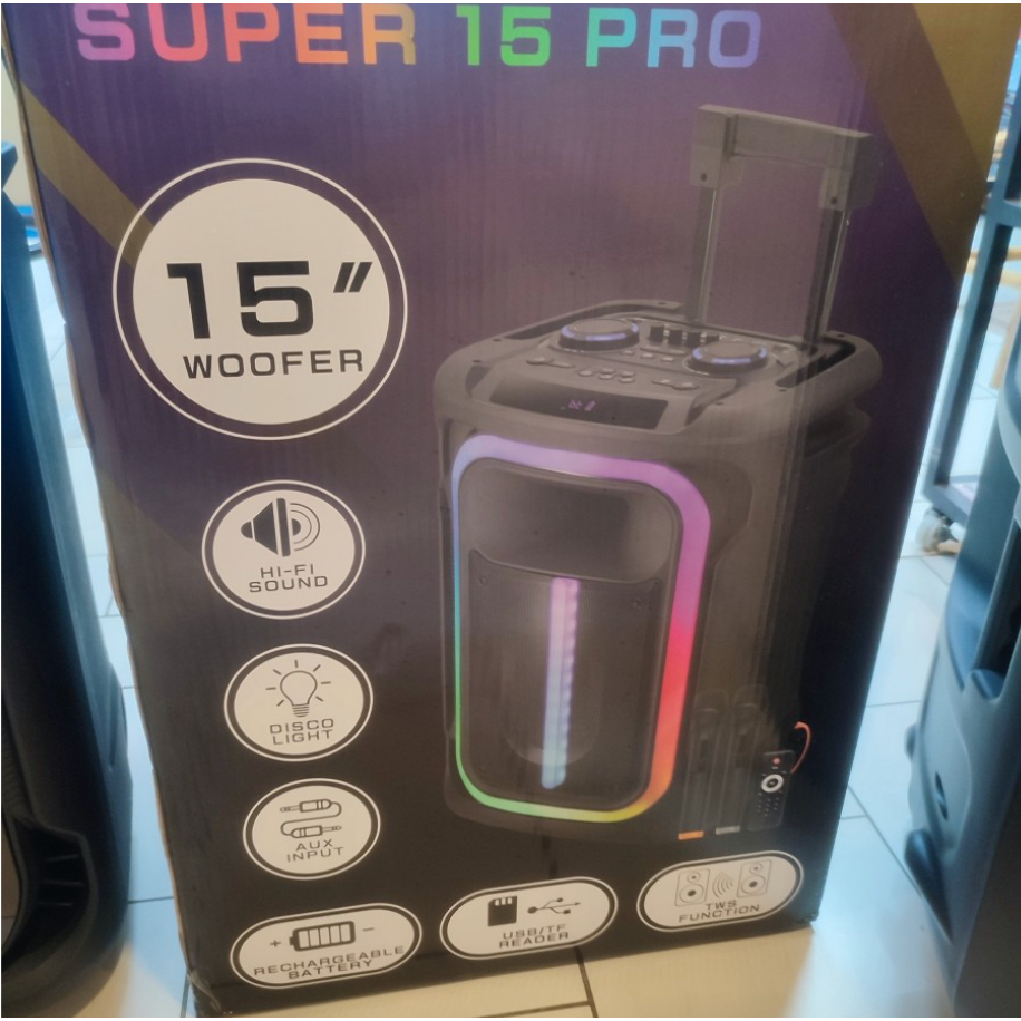 Speaker Aktif Portable Ashley Super 15 Pro / SUPER 15 PRO / SUPER15 PRO – Original