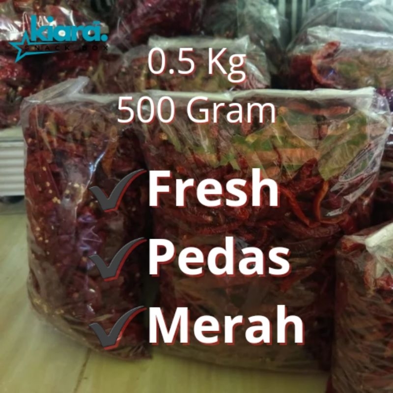 

[ ½ KG ] Cabe Rawit Merah Kering 500 Gram - Cabai Merah Tanpa Tangkai Super Extra Pedas Fresh - Cabe Kriting Kering - Cabai Pedas Bumbu - Cabe Untuk Seblak Pedas Banget - Cabai Rawit Merah Kering Harga Murah - Supplier Distributor Petani Cabe Merah