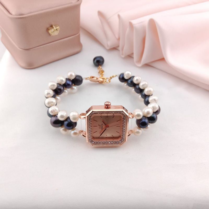 Jam tangan wanita dari mutiara / jam tangan mutiara wanita
