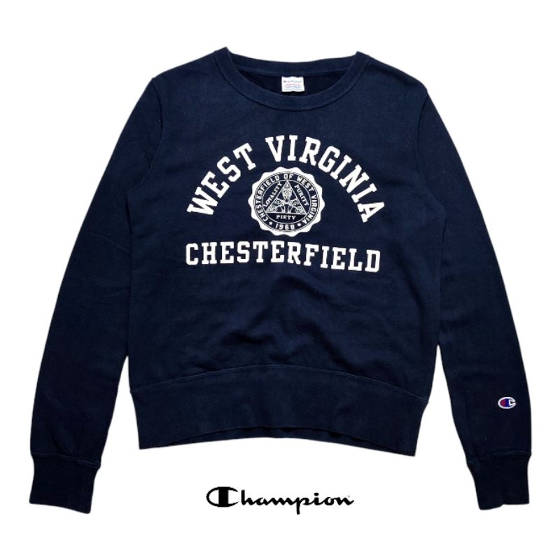 Crewneck boxy fit sweatshirt vintage navy by champion