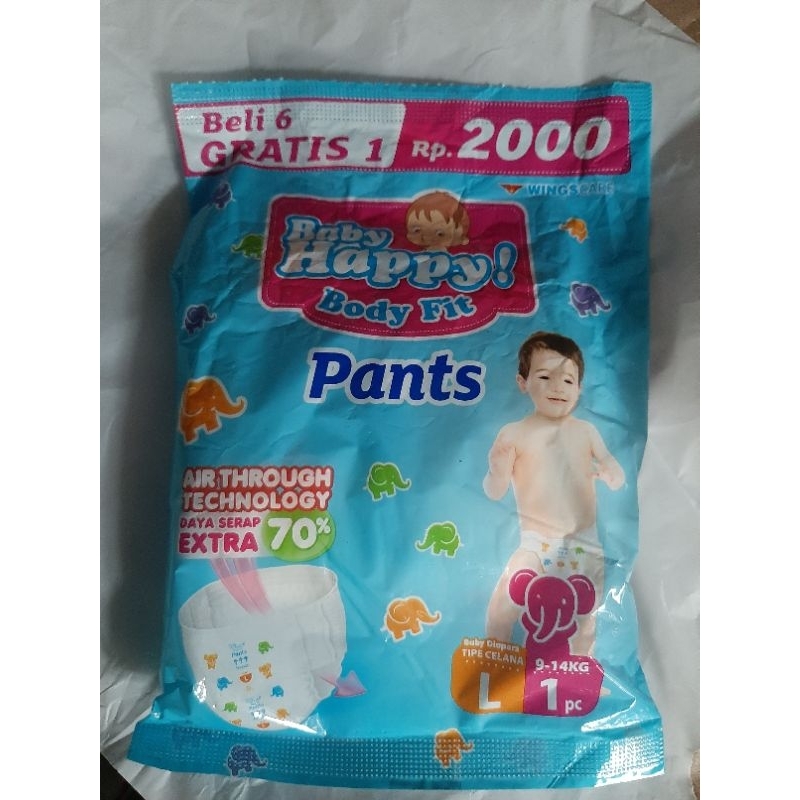 pampers merries/ pampers baby happy ukuran M, L, XL