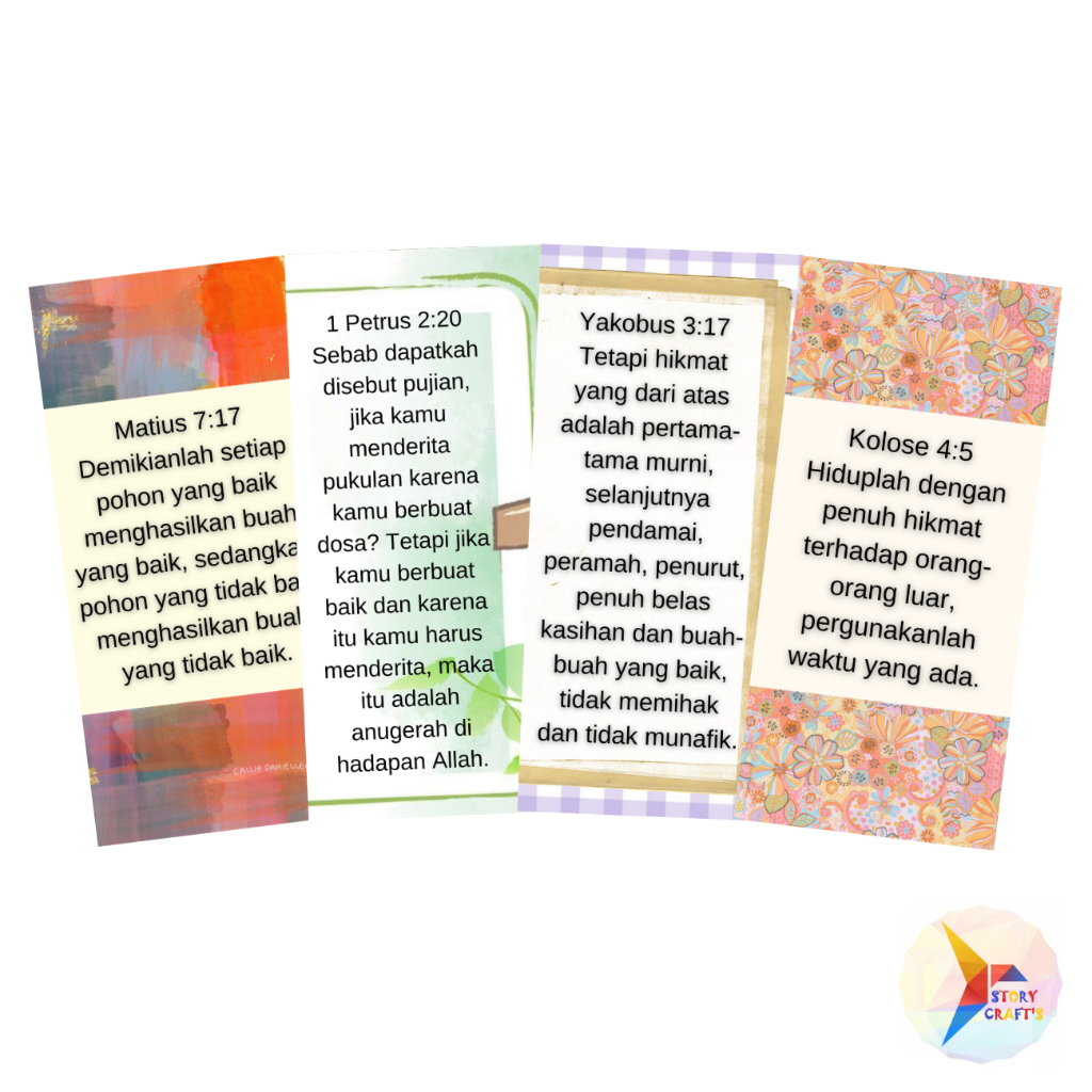 

Pembatas Buku Ayat Emas Alkitab Tema Hikmat