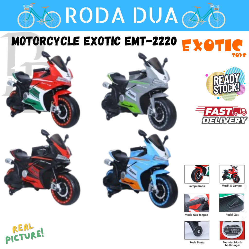 MOTOR MAINAN ANAK EMT-2220 - 3 RODA