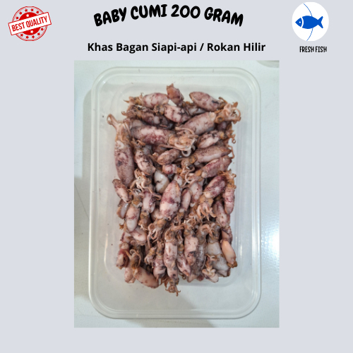 

IKAN ASIN BABY CUMI/CUMI BABY 200 GRAM