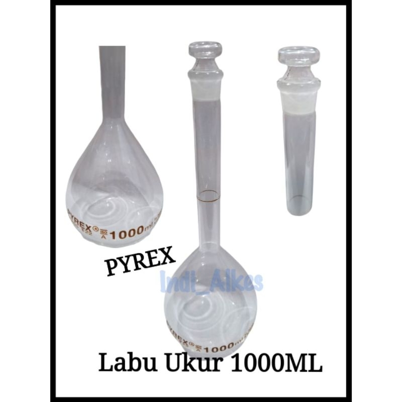 Labu Ukur 1000 ML Pyrex / LABU UKUR PYREX / LABU Ukur / Pyrex Labu Ukur