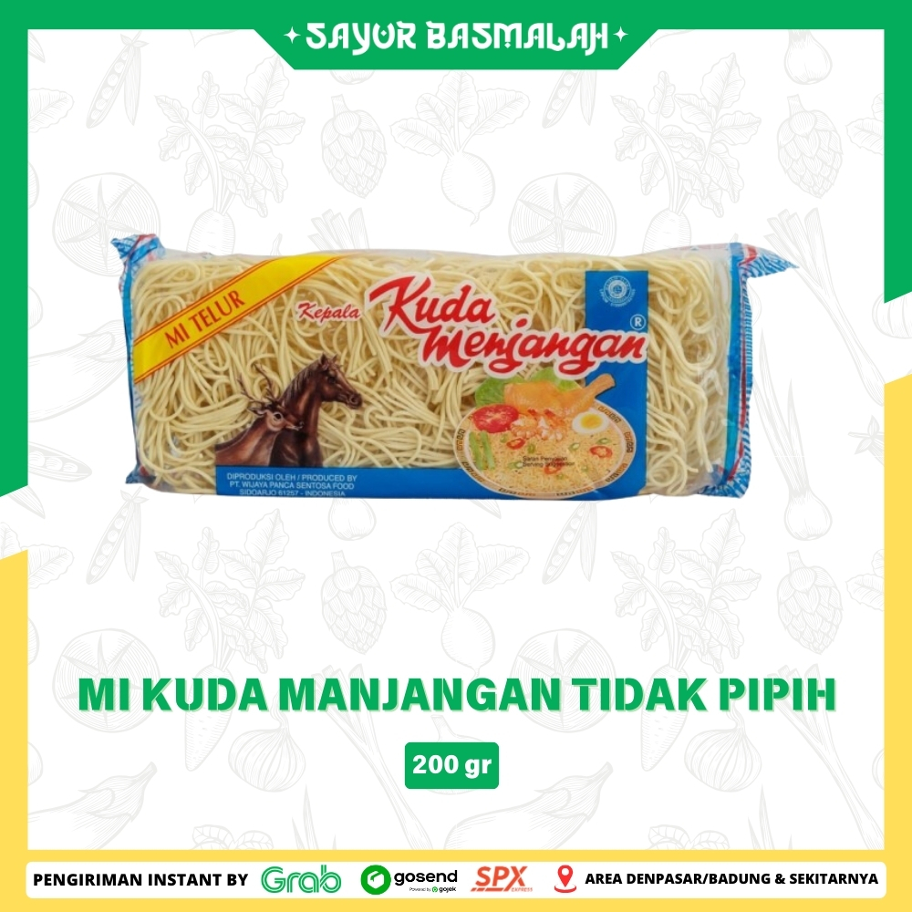 

Mi Kuda Manjangan Tidak Pipih 200gr - Sayur Basmalah